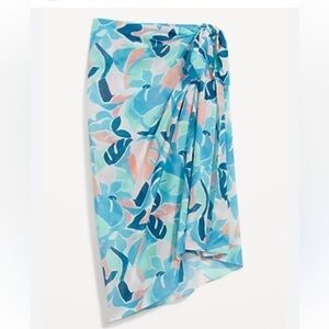 NWT Old Navy print match the family sarong swimsuit cover-up scarf xl-4x bathing